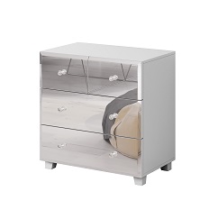 კომოდი 2S+2S ტიპი 27 BELLAGIO (თეთრი/სარკე)