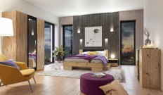 საძინებელი VERA (Artisan Oak/Black) Helvetia