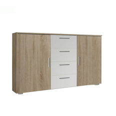 Комод 2д 4я VERA (Дуб сонома светлый/Белый) 22FADH26