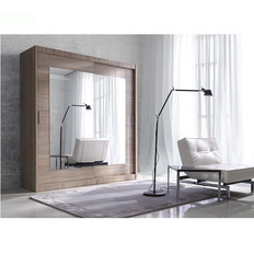 მოცურების კარადები ALFA 2-კარიანი სარკეებით (Sonoma Oak light) 220F1518