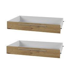 უჯრა (2 ცალი) VERA (მუხის ხელოსანი/შავი) 22RCDH83