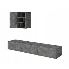 მისაღები ოთახის კომპლექტი პატარა AKSEL (ფიქალი) 24B0IE09