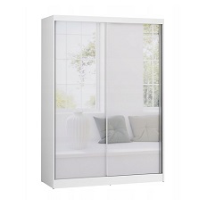 Шкаф-купе LONDON LUX 2-дверный с зеркалами (Белый/Зеркала) 2497KE55