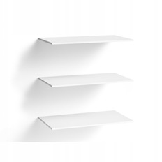 Комплект полок 2497KE03 для шкафа-купе 2497KE56 LONDON LUX (Белый/Зеркала) 