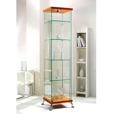 კვადრატული შუშის ვიტრინა As64.01 შპონირებული Astron