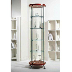 მრგვალი მინის ვიტრინა As64.02 Astron ლამინატი