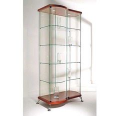 მართკუთხა მინის ვიტრინა მოხრილი ფასადებით As64.09 Astron პრიალა მინანქარი