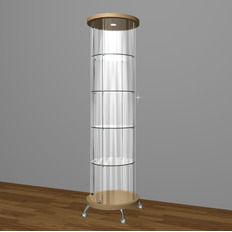 მრგვალი ვიტრინა As64.02-01 ლამინატი