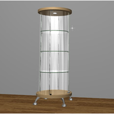 მრგვალი ვიტრინა As 64.02(h=1247)-01 Lux ლამინატი