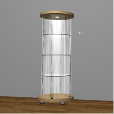 მრგვალი ვიტრინა As 64.02(h=1247)-02 Lux ლამინატი