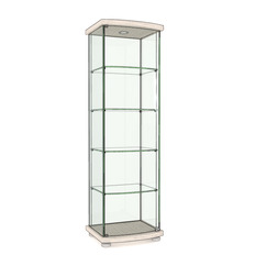 Витрина квадратная с гнутым фасадом  As64.03-02 Эмаль глянец