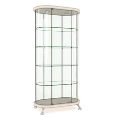 ოვალური ვიტრინა As64.10-01 მინანქრის პრიალა