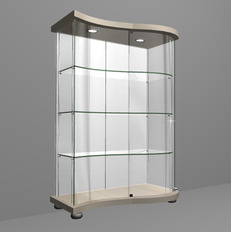 Витрина Полуволна As64.11(h=1247)-02 Lux Эмаль глянец