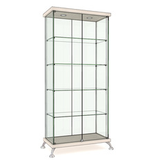 Витрина прямоугольная As64.08-01 Эмаль матовый