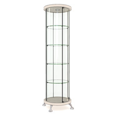 მრგვალი ვიტრინა As64.02-01 მქრქალი მინანქრი