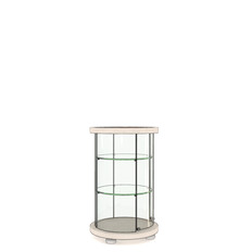 მრგვალი ვიტრინა As64.022-02 მქრქალი მინანქარი