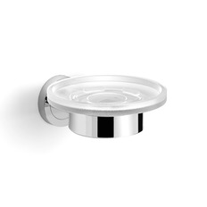 საპნის ჭურჭელი შუშის კედელი მრგვალი BURANO 11015A Langberger