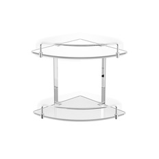 2 სართულიანი კუთხის შუშის თარო ლიმიტერებით 70152 Langberger