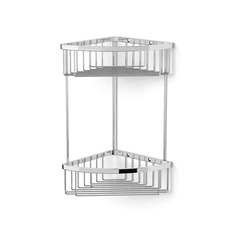 კუთხის თარო კედელთან ქრომირებული, 2 სართულიანი 70262 Langberger