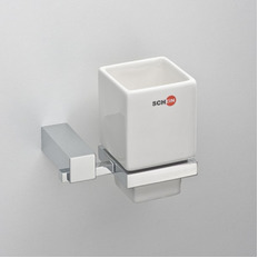 Стакан керамика к стене квадратный REMBRANDT 063CS-R хром Schein