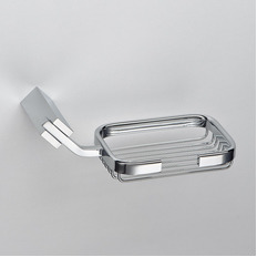 Мыльница квадрат к стене WATTEAU 122B хром Schein