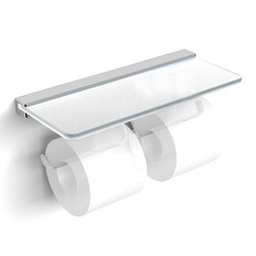 ქაღალდის დამჭერი მე-2 მინის თაროით 32042B Langberger