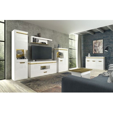 მისაღები ოთახი TORINO (თეთრი/მუხის ნავარა) ANREX