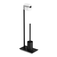 მრგვალი იატაკის სადგამი (ფუნჯი + ქაღალდის დამჭერი) VICO Black Edition 72981-BP Langberger