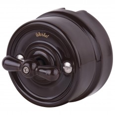 W5620014 Werkel გადამრთველი 4 პოზიციისთვის, ორი ბანდა (ყავისფერი) რეტრო