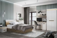 ბავშვთა TORINO (თეთრი/მუხის ნავარა)