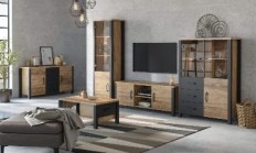 მისაღები ოთახი OLIN (Appenzeller spruce/Black matt) Helvetia