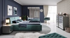 საძინებელი BELLAGIO (ნაცრისფერი/სარკე) Helvetia