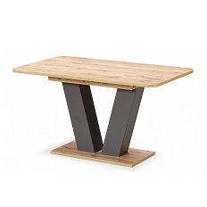 გაფართოებადი სასადილო მაგიდა VEGAS 2 (მუხის ვოტანი/ნაცრისფერი) ANREX