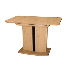 გასაშლელი სასადილო მაგიდა MILAN (ქვის მუხა/შავი) ANREX