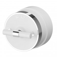 4-პოზიციიანი ორმაგი ბანდა გადამრთველი Werkel Vintage თეთრი მქრქალი/ქრომი W5822050 4690389183157