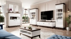 მისაღები ოთახი TISARO (თეთრი/შოკოლადის მუხა) Helvetia