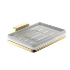 Мыльница стекло квадратная к стене KLIMT 9221BG Schein