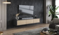 Tumbs for TV Frida (Anthracite/Oiled Oak) Helvetia