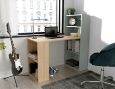 Writby Bookcase (ზეთი მუხა/ფიჭვი-მწვანე) 24SDME03