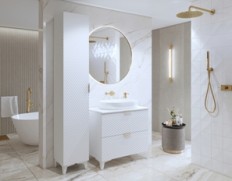 ლორა აბაზანის ავეჯის ნაკრები (თეთრი) ჰელვეტია