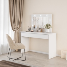 ტუალეტის მაგიდა 1 უჯრით და ევა სარკე (თეთრი) 2497NX49