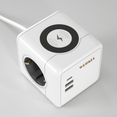 Roset Block 3-Seater + 3 USB + უკაბელო დატენვა W6513501