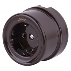 დასაბუთებული სოკეტი (ყავისფერი) რეტრო W5671014