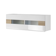 ჩამოკიდებული კარადა - ჰორიზონტალური TOLEDO (თეთრი/ღია სან რემო მუხა) 2494DW08