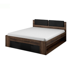 საწოლი 1800 უჯრით BETA (Manastery Oak-Glass Black) 24ZBEA52