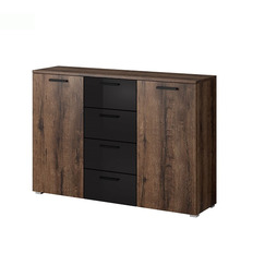 კომოდი 2d 4th BETA (მუხის მონასტერი-შავი მინა) 24ZBEA26