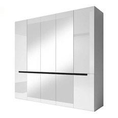 გარდერობი 5-კარიანი სამი ჩვეულებრივი სარკეით HEKTOR (თეთრი) 2498AJ21