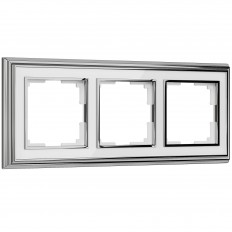 W0031331 Werkel 3 ბანდის ჩარჩო Palacio (Chrome Werkel თეთრი)
