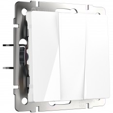 W1130001 Werkel სამი ბანდა გადამრთველი (თეთრი)