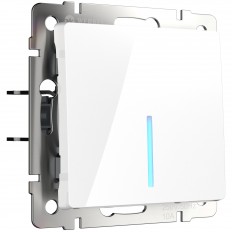 W1110101 Werkel განათებული ერთჯერადი გადამრთველი (თეთრი)